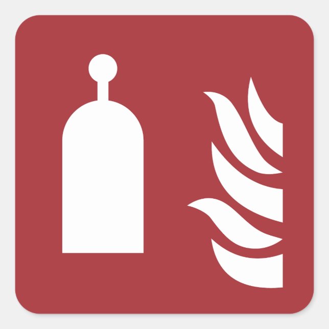 Remote Release Station Safety Sign Square Sticker (Front)