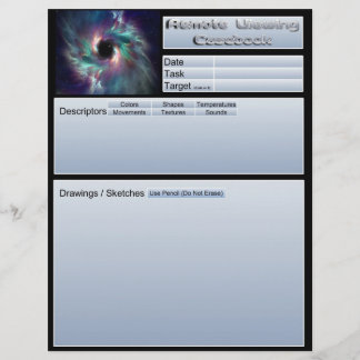 Remote Viewing Casebook Sheets Flyer