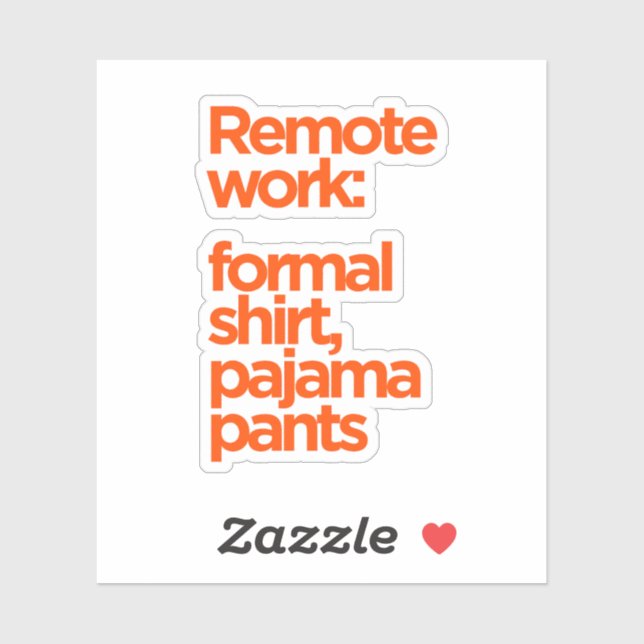 Remote work sticker (Sheet)