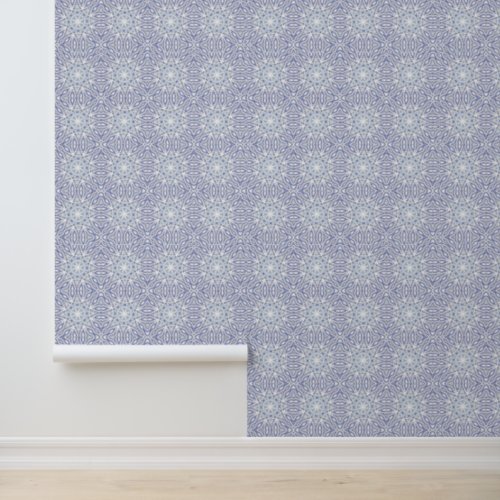 Removable Peel Stick Blue White Geometric Circles  Wallpaper