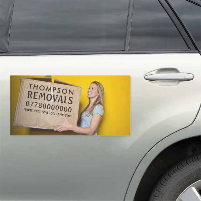 Removal Box, Removal Company Car Magnet (In Situ)