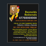 Removal Man Box Design, Removal Company Advert Flyer<br><div class="desc">Removal Man Box Design,  Removal Company Advertising Flyer by The Business Card Store.</div>
