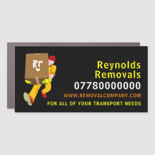 Removal Man Box Design, Removal Company Car Magnet