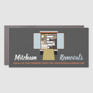 Removal Van Design, Removal Company Advertising Car Magnet