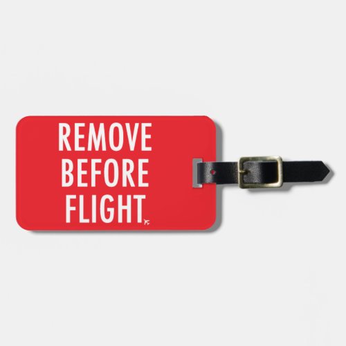 Remove Before Flight Plane non_operational Flag Luggage Tag