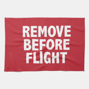 Remove Before Flight Towel