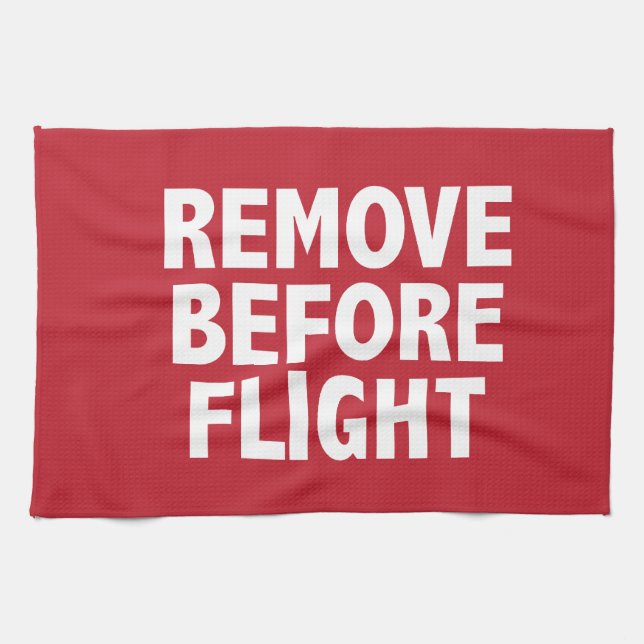 Remove Before Flight Towel (Horizontal)