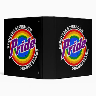 Remove Stubborn Orange Stains Pride Month LGBTQ 3 Ring Binder