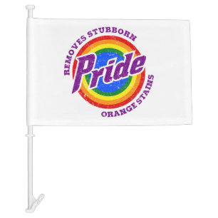 Remove Stubborn Orange Stains Pride Month LGBTQ Car Flag