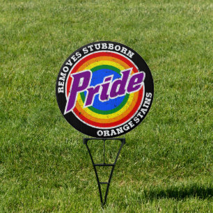 Remove Stubborn Orange Stains Pride Month LGBTQ Sign