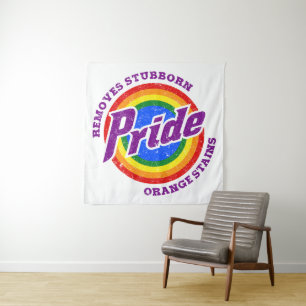 Remove Stubborn Orange Stains Pride Month LGBTQ Tapestry