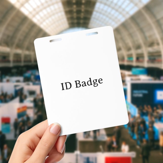 Remove This Text & Add Your Own Design 4" x 5" Badge (Conference)