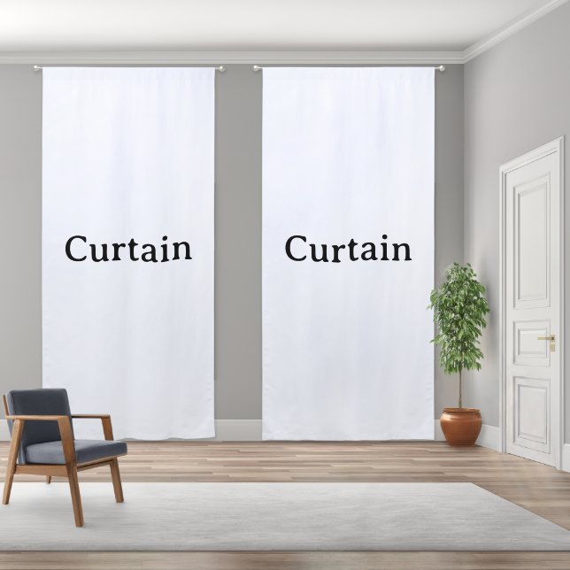Remove This Text & Add Your Own Design 50" x 108" Blackout Curtains (Wide)
