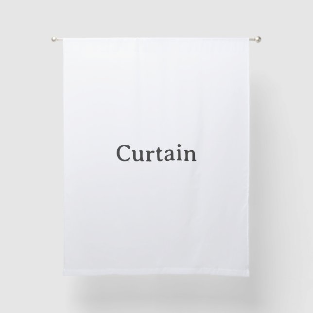 Remove This Text & Add Your Own Design 50" x 63" Sheer Curtains (Front)