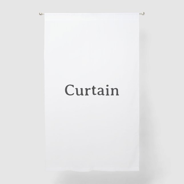 Remove This Text & Add Your Own Design 50" x 84" Sheer Curtains (Front)