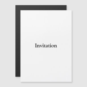 Remove This Text & Add Your Own Design 5" x 7" Magnetic Invitation
