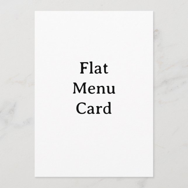 Remove This Text & Add Your Own Design 5" x 7" Menu (Front)