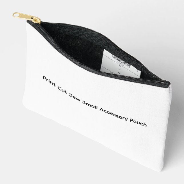 Remove This Text & Add Your Own Design Accessory Pouch (Open)