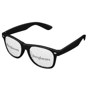 Remove This Text & Add Your Own Design Adult Retro Sunglasses