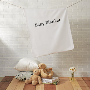 Remove This Text & Add Your Own Design Baby Blanket
