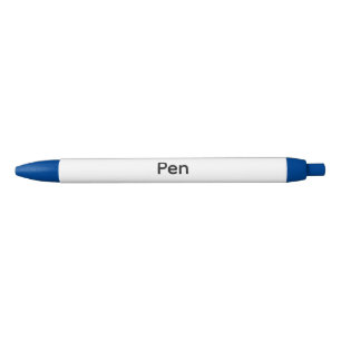 Remove This Text & Add Your Own Design Blue Trim Pen