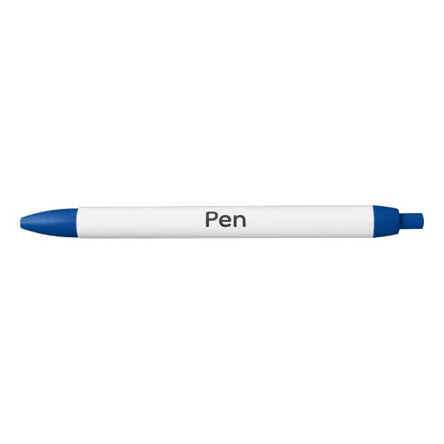 Remove This Text & Add Your Own Design Blue Trim Pen (Front)