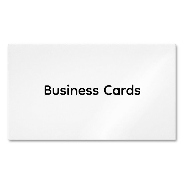 Remove This Text & Add Your Own Design Business Card Magnet (Front)