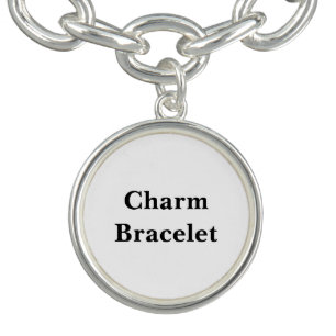 Remove This Text & Add Your Own Design Charm Bracelet