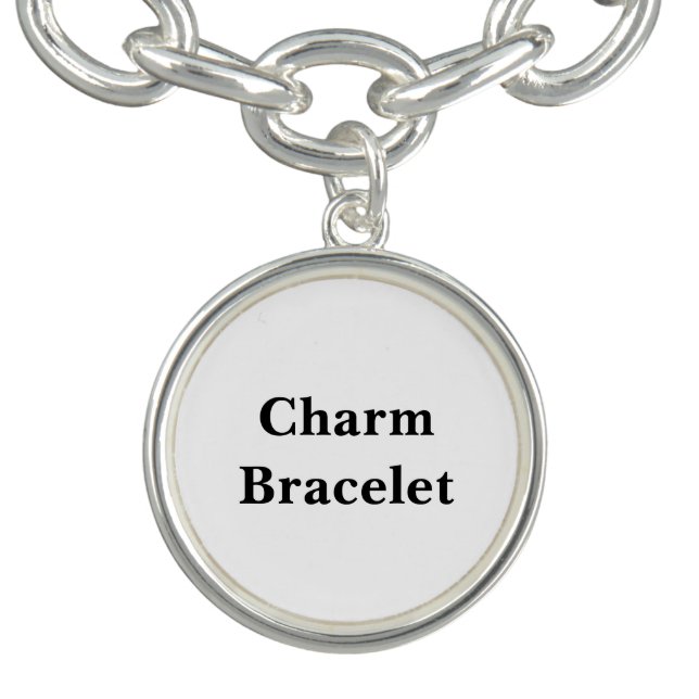 Remove This Text & Add Your Own Design Charm Bracelet (Design)