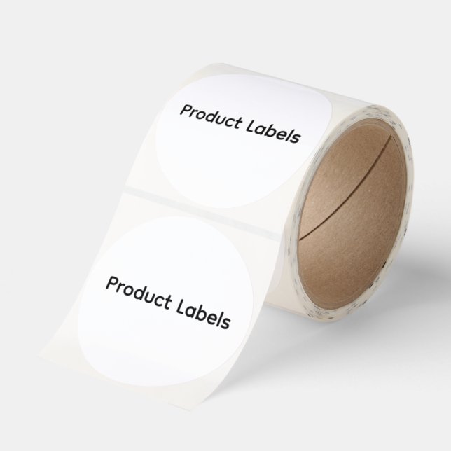 Remove This Text & Add Your Own Design  Classic Round Sticker (Roll)