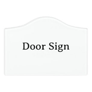 Remove This Text & Add Your Own Design Crest Small Door Sign