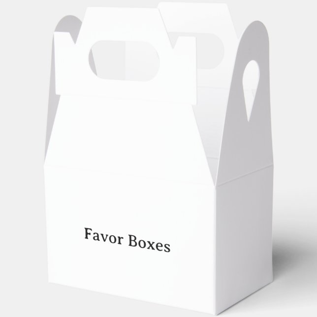 Remove This Text & Add Your Own Design Favor Boxes (Open)