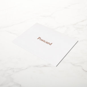 Remove This Text & Add Your Own Design Foil Holiday Postcard
