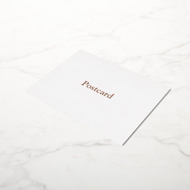 Remove This Text & Add Your Own Design Foil Holiday Postcard (Rotated)