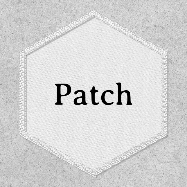 Remove This Text & Add Your Own Design Hexagon Patch (Front)