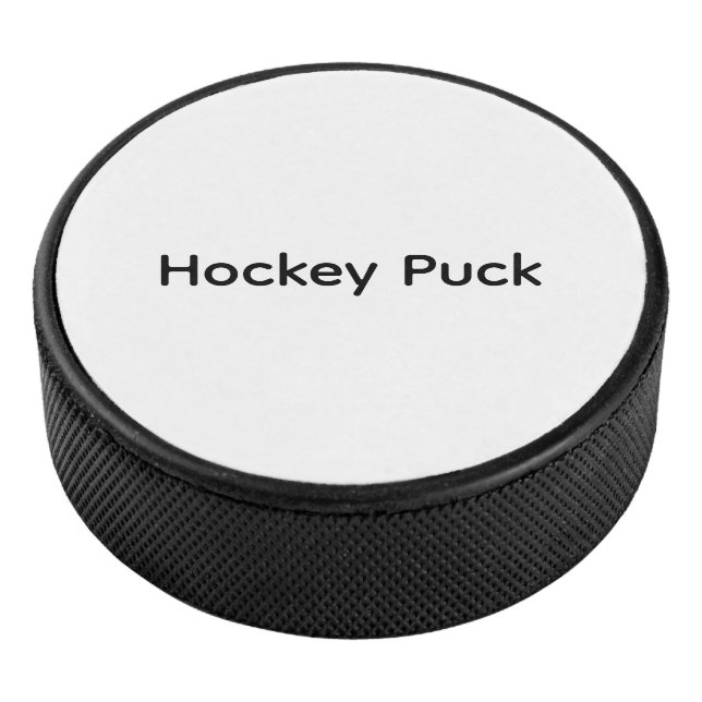 Remove This Text & Add Your Own Design Hockey Puck (3/4)