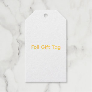 Remove This Text & Add Your Own Design Luggage Foil Gift Tags