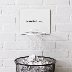 Remove This Text & Add Your Own Design Mini Basketball Hoop