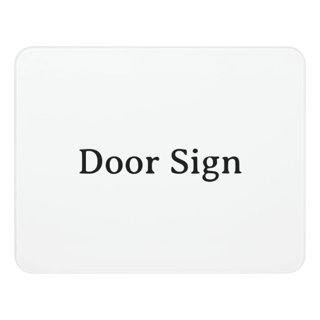 Remove This Text & Add Your Own Design Modern Door Sign (Contemporary Front)