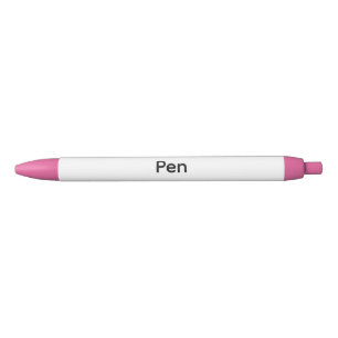 Remove This Text & Add Your Own Design Pink Trim Pen
