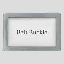 Remove This Text & Add Your Own Design Rectangle Belt Buckle