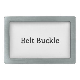 Remove This Text & Add Your Own Design Rectangle Belt Buckle