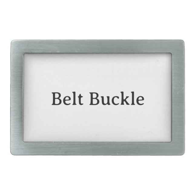 Remove This Text & Add Your Own Design Rectangle Belt Buckle (Front)