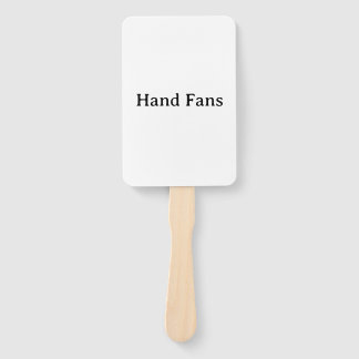 Remove This Text & Add Your Own Design Rectangle Hand Fan
