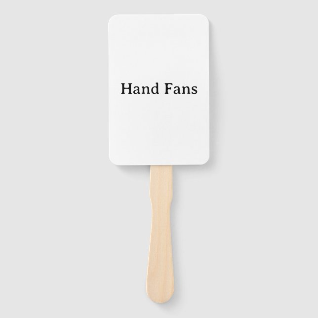 Remove This Text & Add Your Own Design Rectangle Hand Fan (Front)