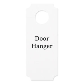 Remove This Text Add Your Own Design Small Ticket Door Hanger