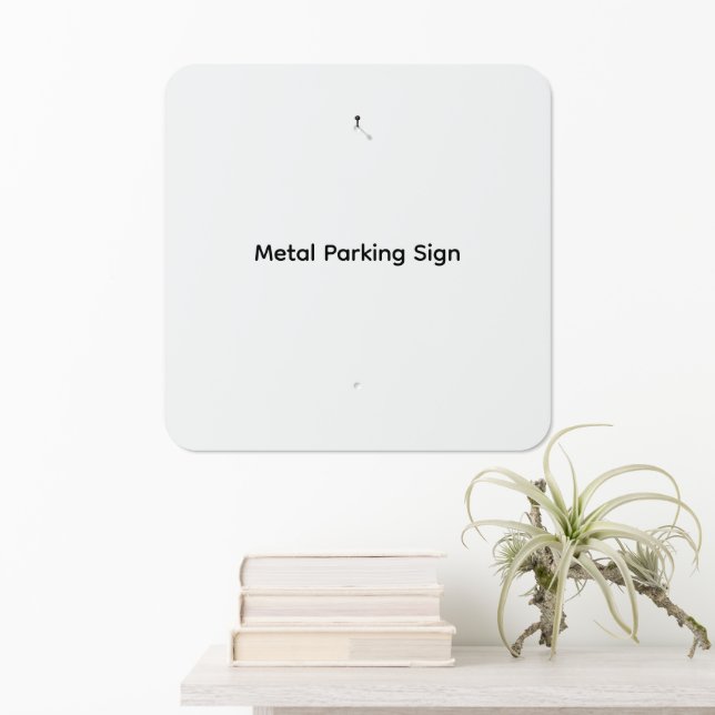 Remove This Text & Add Your Own Design Square Metal Sign (In Situ(Wall))