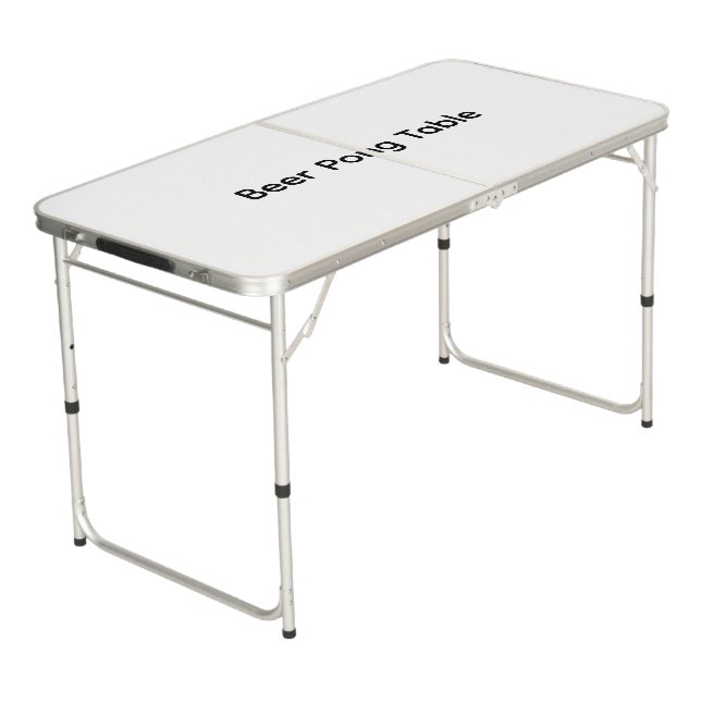 Remove This Text & Add Your Own Design Tailgate Beer Pong Table (Angled)