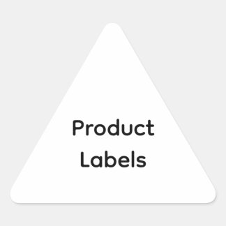 Remove This Text & Add Your Own Design Triangle Sticker