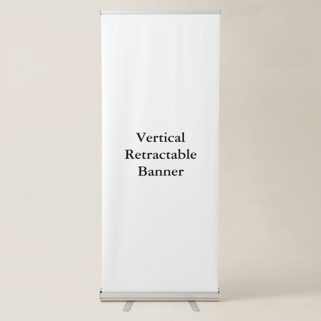 Remove This Text & Add Your Own Design Vertical Retractable Banner (Front)